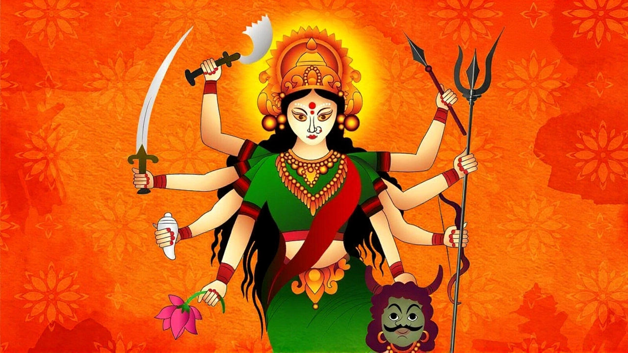 सरस्वती विद्या मंदिर में दुर्गाअष्टमी‑महागौरी पूजा, कन्या पूजन और दशहरा उत्सव