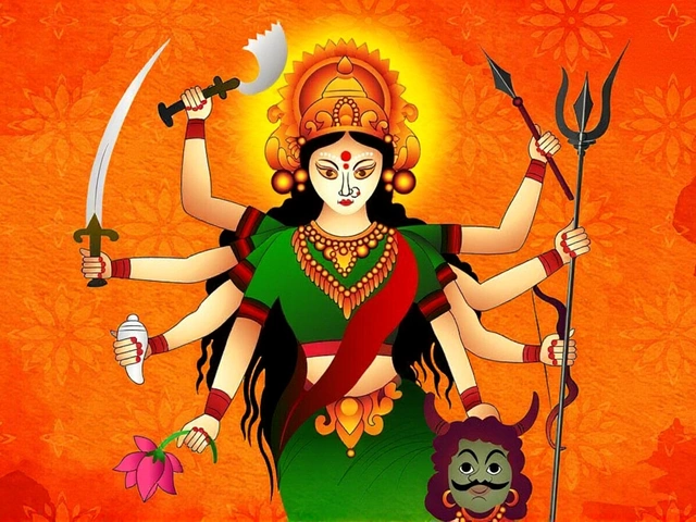सरस्वती विद्या मंदिर में दुर्गाअष्टमी‑महागौरी पूजा, कन्या पूजन और दशहरा उत्सव