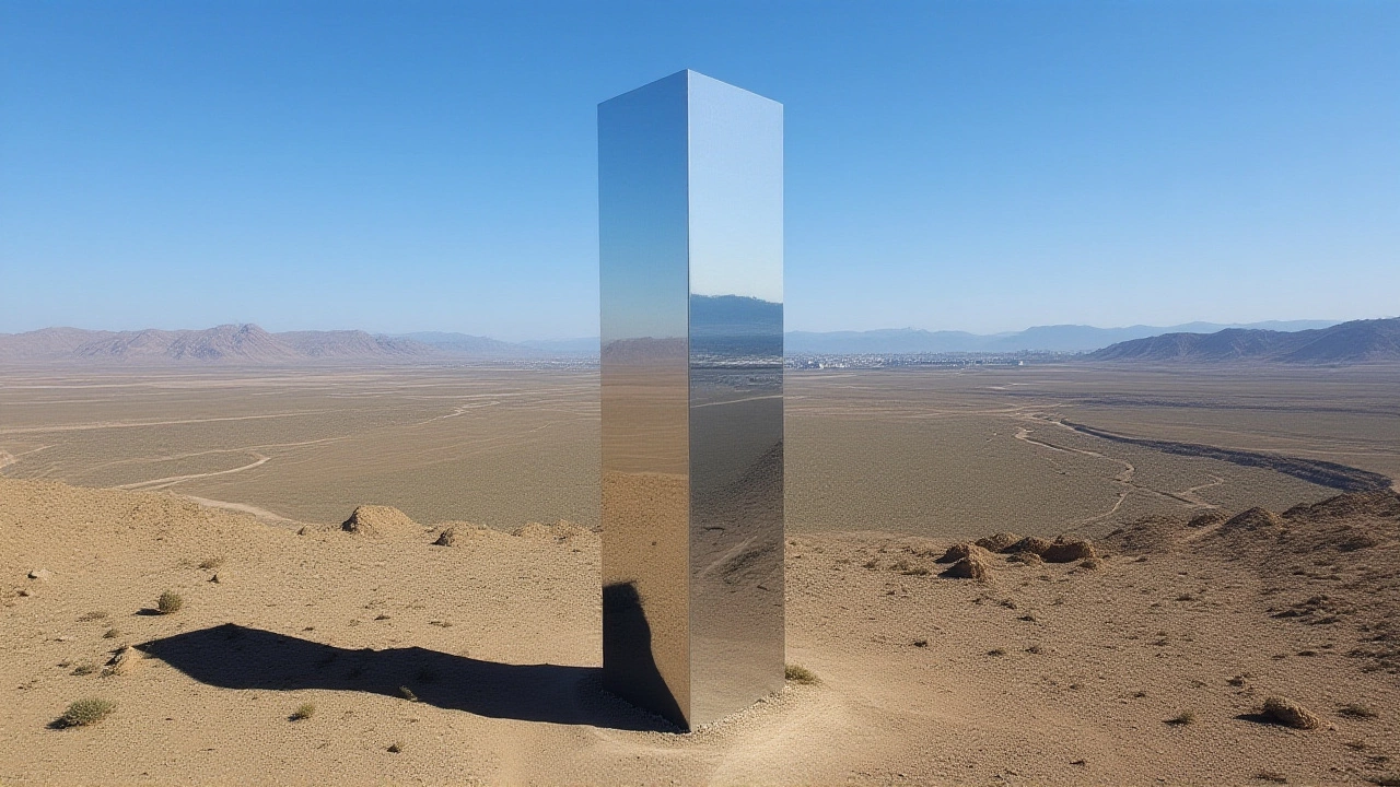 लास वेगास के रेगिस्तान में दिखा रहस्यमय शीशे जैसा मोनोलिथ, दुनिया भर में दोहराया गया रहस्य